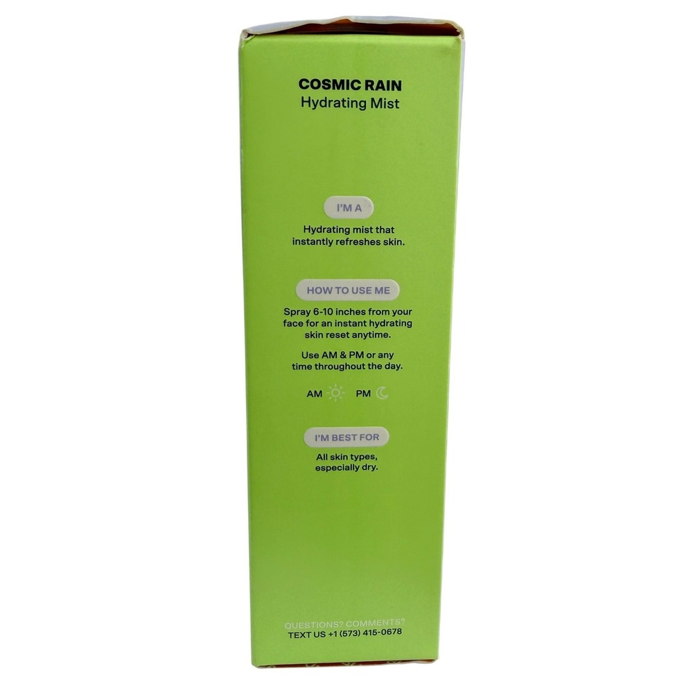 Bubble Skincare Cosmic Rain Hydrating Mist 2.53 fl oz 75 ml Vegan Cruelty-Free - Picture 4 of 6